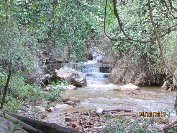 Jungle river trekking photo